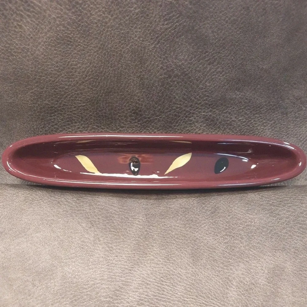 Crate & Barrel Olive Dish Oblong 8